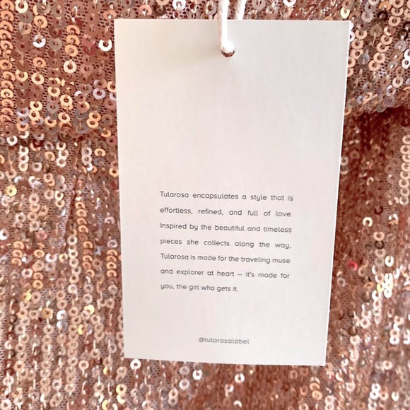 TULAROSA Rose Gold Sequins Skort - Picture 15 of 16